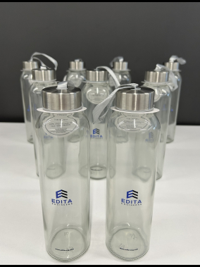 500 ml Cam Matara Şu Şişesi Kılıfsız