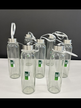 500 ml Cam Matara Şu Şişesi Kılıfsız