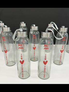 500 ml Cam Matara Şu Şişesi Kılıfsız