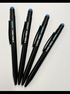 Lazer Baskıyla Renk Değişen Touchpen Metal Kalem