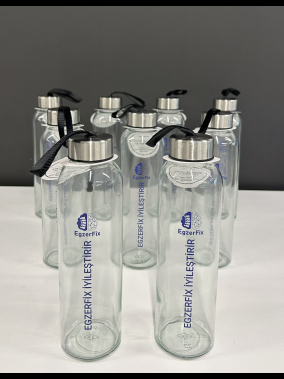 500 ml Cam Matara Şu Şişesi Kılıfsız