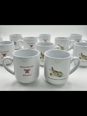 Porselen  Beyaz Bone Promosyon Kupa Bardak - Kutulu