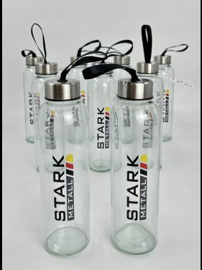 500 ml Cam Matara Şu Şişesi Kılıfsız