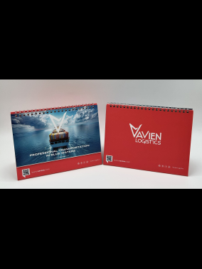 Taslama Taşıyıcılı Spiralli Promosyon Masa Takvimi