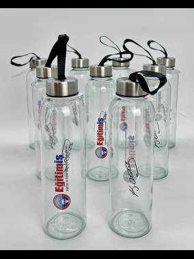 500 ml Cam Matara Şu Şişesi Kılıfsız