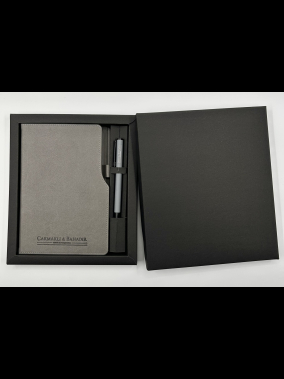 Termo Deri Defter & Metal Roller Kalem Kutulu Hediye Seti