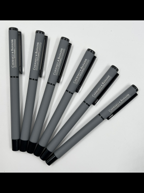 Kapaklı Rubber Gövde Metal Roller Kalem