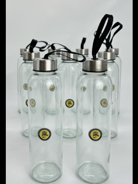 500 ml Cam Matara Şu Şişesi Kılıfsız