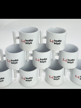 Süblimasyon Porselen T Kupa Bardak - Kutulu