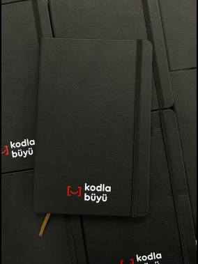 13 x 21 cm Termo Deri Kapaklı Ekonomik Defter 160 Sayfa 60 gr Holmen İç Kağıt Çizgili