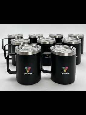 300 ml Geri Dönüştürülmüş Paslanmaz Çelik Termos Kupa - Çift Duvarlı