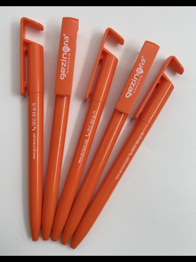 Çevirmeli Telefon Standlı Plastik Tükenmez Kalem