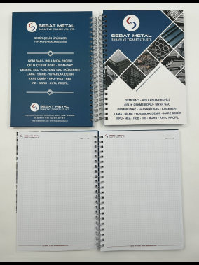 Sert Kapak Spiralli Defter