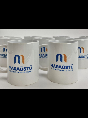 Porselen Süblimasyon Klasik Silindir Promosyon Kupa Bardak - Kutulu