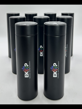 450 ML Isı Derecesi Gösteren Dijital Göstergeli Çelik Termos