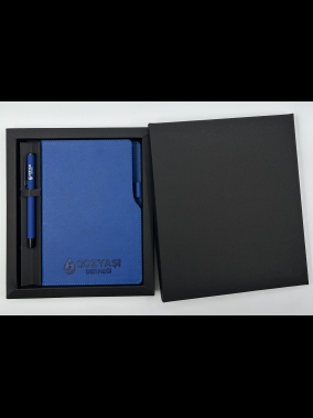 Termo Deri Defter & Metal Roller Kalem Kutulu Hediye Seti