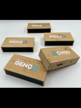 Wireless Mobil Şarj Cihazı ve Bambu Dijital Masa Saati