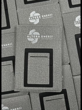 13 x 21 cm Termo Deri Kapaklı Defter 224 Sayfa 80 gr Ivory Krem İç Kağıt Çizgili Kalemlik ve Telefon Cepli