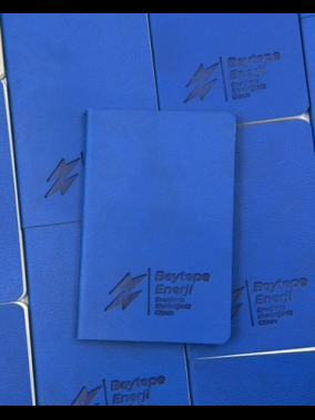 9 x 14 cm Yumuşak Termo Deri Kapaklı Cep Boy Tarihsiz Defter 80 Sayfa 80 gr Ivory Krem Çizgili