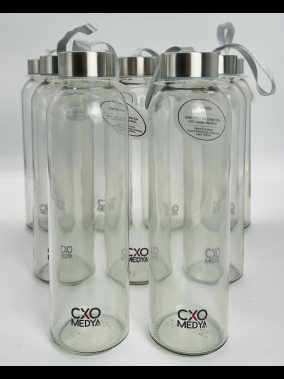 500 ml Cam Matara Şu Şişesi Kılıfsız