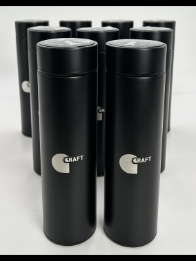 450 ML Isı Derecesi Gösteren Dijital Göstergeli Çelik Termos