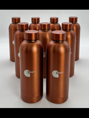 500 ml Geri Dönüştürülmüş Paslanmaz Çelik Termos Şişe - Çift Duvarlı