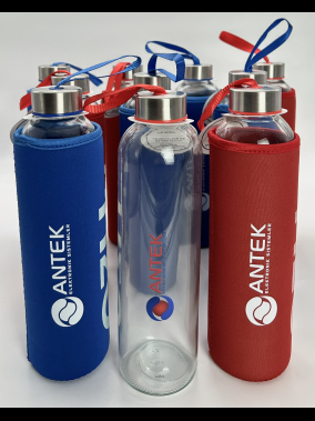 750 ML H2o Kılıflı Cam Matara