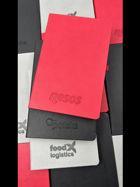 13 x 21 cm Termo PU Sert Kapaklı Tarihsiz EKONOMİK Defter, 160 Sayfa, 60 gr Holmen Krem Çizgili İç Kağıt, Esnek Kapak Lastikli, Kalem Tutuculu