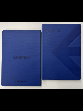 17 x 24 cm Termo Deri Yumuşak Kapaklı Tarihsiz Defter, 224 Sayfa, 80 gr Ivory Çizgili İç Kağıt