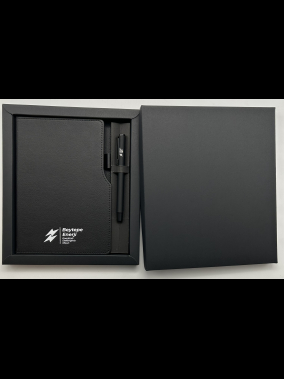 Termo Deri Defter & Metal Roller Kalem Kutulu Hediye Seti