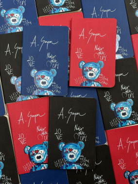 9 x 14 cm Yumuşak Termo Deri Kapaklı Cep Boy Tarihsiz Defter 80 Sayfa 80 gr Ivory Krem Çizgili