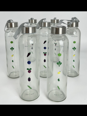 500 ml Cam Matara Şu Şişesi Kılıfsız