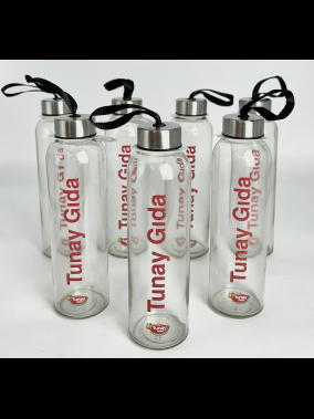 500 ml Cam Matara Şu Şişesi Kılıfsız