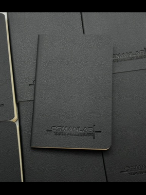 9 x 14 cm Yumuşak Termo Deri Kapaklı Cep Boy Tarihsiz Defter 80 Sayfa 80 gr Ivory Krem Çizgili