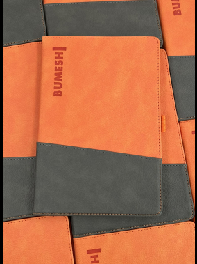 15 x 21 cm Termo Deri Cepli Kapaklı Tarihsiz Defter 224 Sayfa 80 gr Ivory Krem Çizgili İç Kağıt Kalem Tutuculu