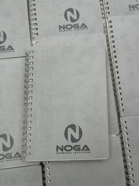 17 x 24 cm Spiralli Termo PU Sert Kapaklı Tarihsiz Defter, 240 Sayfa, 80 gr Ivory Krem Kareli İç Kağıt