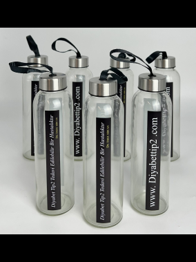 500 ml Cam Matara Şu Şişesi Kılıfsız