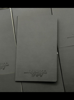 13 x 21 cm Termo Deri Terzi Dikişli Yumuşak Kapaklı Tarihsiz Defter, 80 Sayfa, 80gr. Ivory Çizgili İç Kağıt