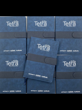 15 x 21 cm Termo PU Sert Kapaklı Tarihsiz Defter 224 Sayfa 80 gr Krem Çizgili İç Kağıt Renkli Kenarlı Kalem Tutuculu Karton Kılıflı