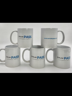 Porselen Süblimasyon Klasik Silindir Promosyon Kupa Bardak - Kutulu