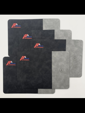 Wireless Kablosuz Şarj Özellikli Deri Mouse Pad