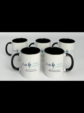 Süblimasyon Porselen Kulpu ve İçi Renkli Kupa - Kutulu