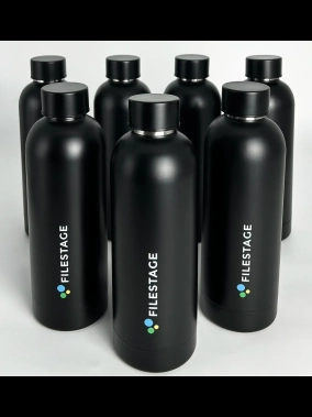 500 ml Geri Dönüştürülmüş Paslanmaz Çelik Termos Şişe - Çift Duvarlı