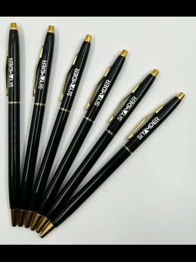 Çevirmeli İnce Metal Tükenmez Kalem