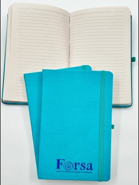 13 x 21 cm Termo PU Sert Kapaklı Tarihsiz Defter, 160 Sayfa, 70 gr. Nostaljik Çizgili İç Kağıt, Esnek Lastikli, Kalem Tutuculu