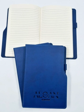 15 x 21 cm Termo Deri Sert Kapaklı Tarihsiz Defter 160 Sayfa 60 gr Holmen Krem İç Kağıt Çizgili Ekonomik Model