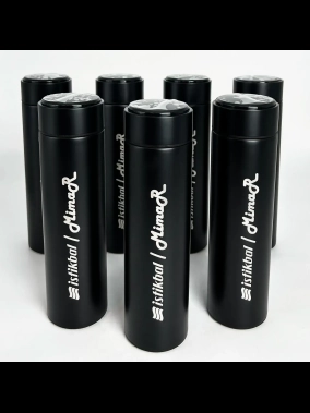 450 ML Isı Derecesi Gösteren Dijital Göstergeli Çelik Termos