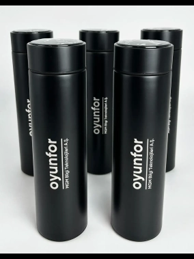 450 ML Isı Derecesi Gösteren Dijital Göstergeli Çelik Termos