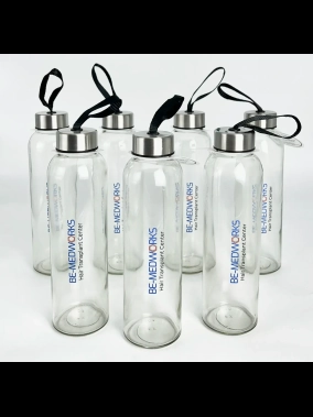 500 ml Cam Matara Şu Şişesi Kılıfsız