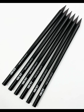 Natural  Yuvarlak Siyah Latalı Kurşun Kalem